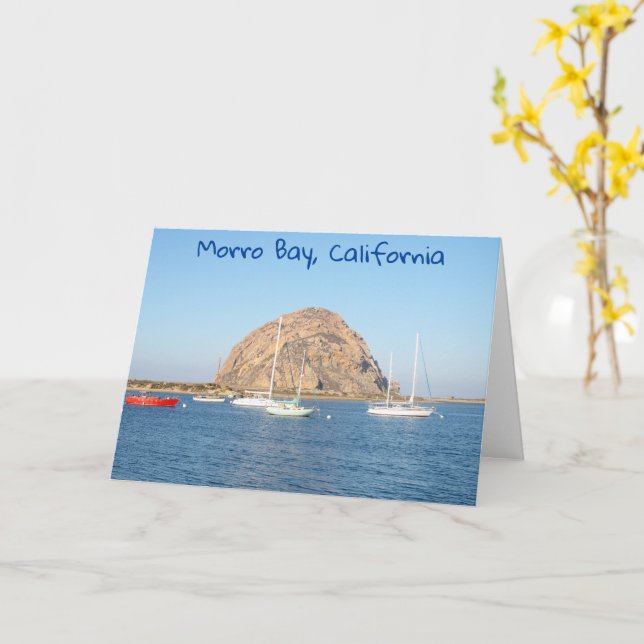 Carte Morro Rock, Californie (Fleur jaune)