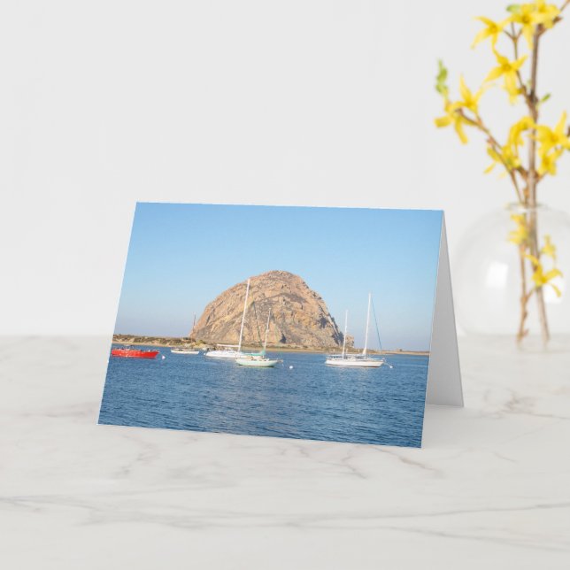 Carte Morro Rock, Californie (Fleur jaune)