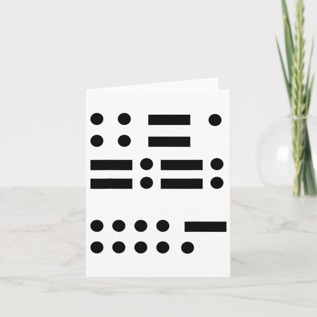 Carte Morse Code Anti Trump 45 Feministe Résiste À La Tr (Devant)