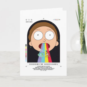 Carte Morty Goodbye Moonmen Citation Graphique