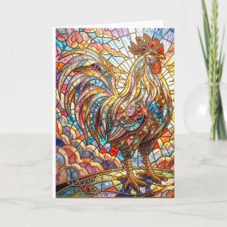Carte Mosaïque du Coq d'Or de Lumière Chantant