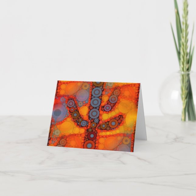 Carte Mosaïque du sud-ouest pourpre orange de cactus de (Devant)