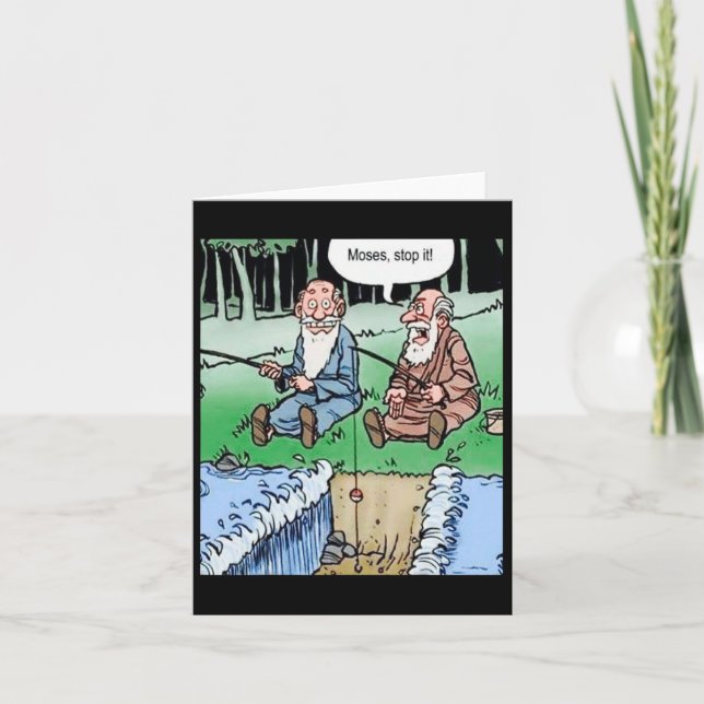 Carte Moses Pose Pêche (Devant)