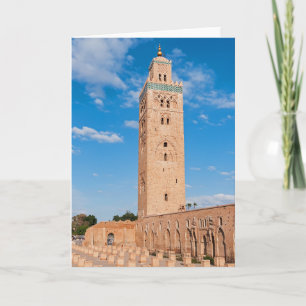 Carte Mosquée Koutoubia - Marrakech, Maroc