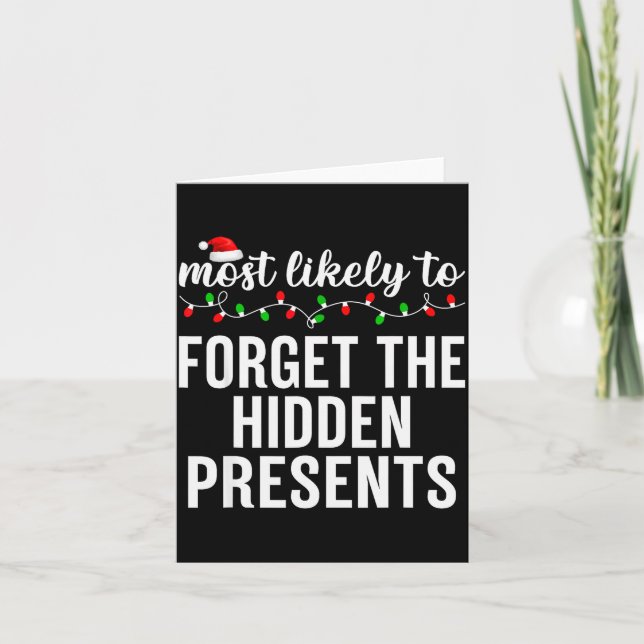 Carte Most Likely To Christmas Matching Family Pajamas A (Devant)