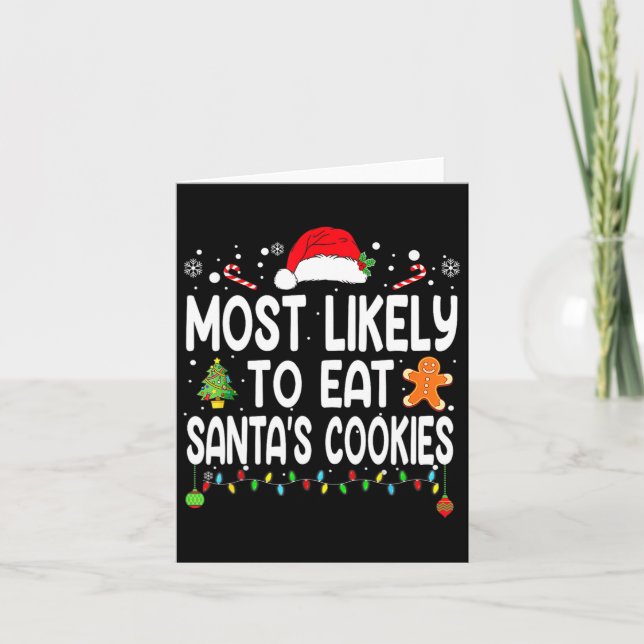 Carte Most Likely To Eat Santas (Devant)