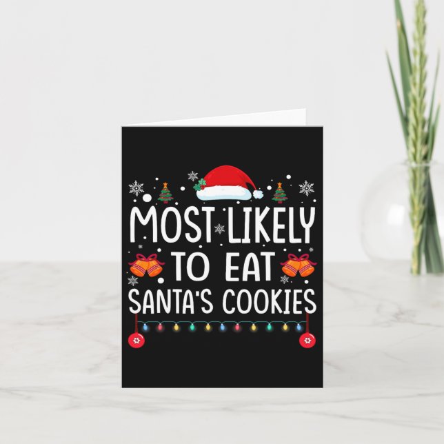 Carte Most Likely To Eat Santas (Devant)
