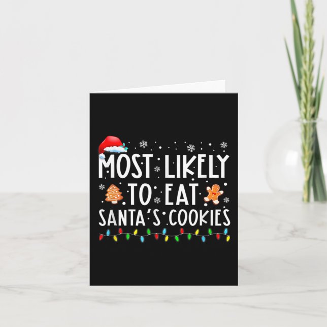 Carte Most Likely To Eat Santas (Devant)