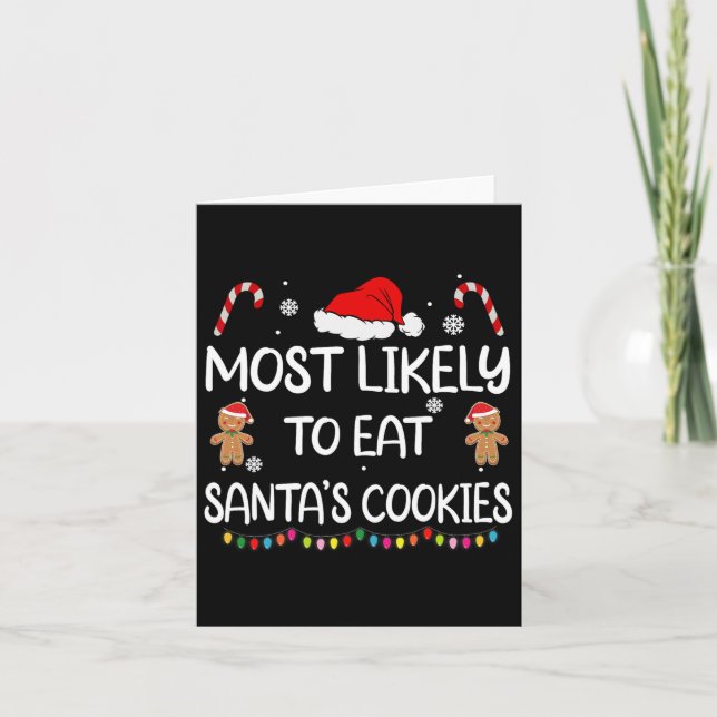 Carte Most Likely To Eat Santas (Devant)