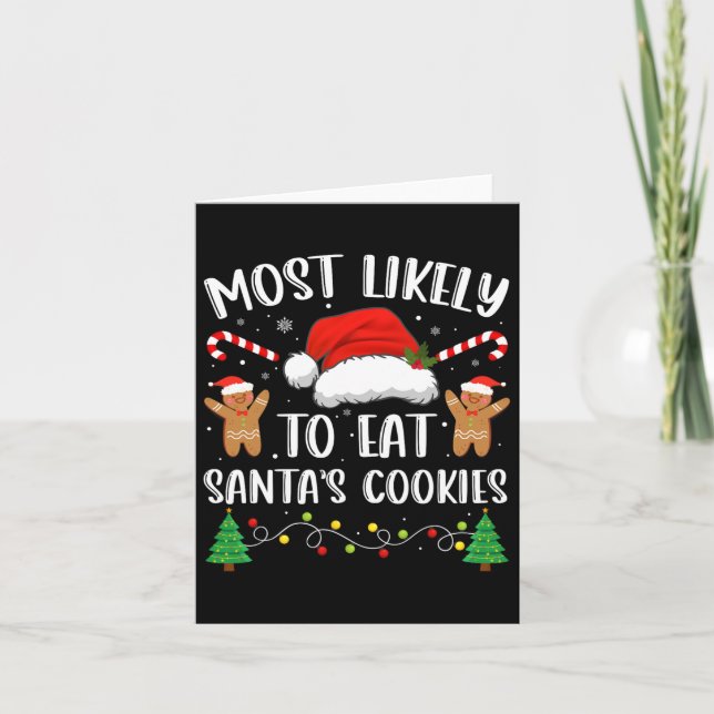 Carte Most Likely To Eat Santas (Devant)