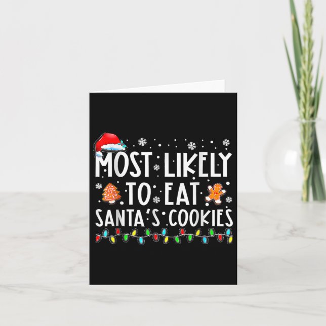 Carte Most Likely To Eat Santas (Devant)