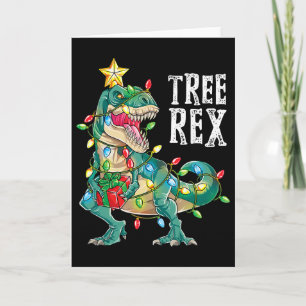 Carte Most Wonderful Christmas Co Dinosaur Arbre de Noël
