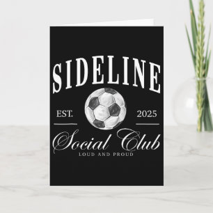 Carte Mot de club social de côté des femmes Footballeuse