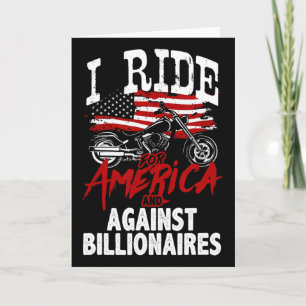 Carte Motard anti-Trump pro-démocratie résiste contre le