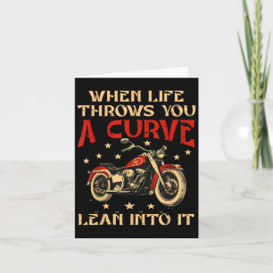 Carte Motard Quand La Vie Vous Lance Une Courbe Moto Hom