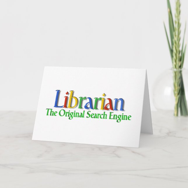 Carte Moteur de recherche original du bibliothécaire (Devant)