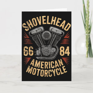 Carte Moteur Shovelhead Vtwin De Moto Hd Vintage Dessin