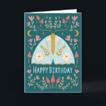Carte Moth, Moons & Champignons Anniversaire<br><div class="desc">La carte parfaite pour l'amoureux de la nature dans votre vie.</div>