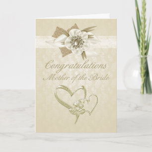 Carte Mother of the bride Congratulations card cream bla