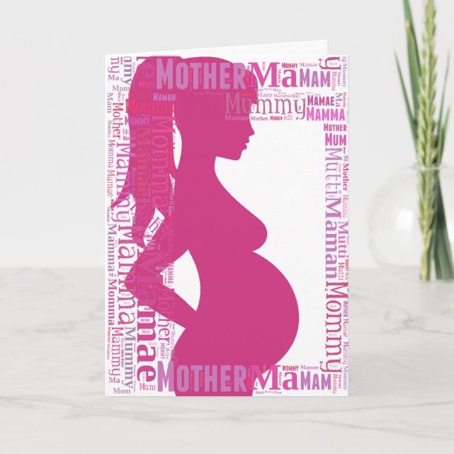 Carte Mother-to-be en Langues many - Mothers Day Card (Devant)