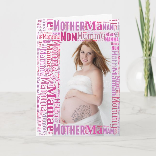 Carte Mother-to-be en Langues many - Mothers Day Card (Devant)