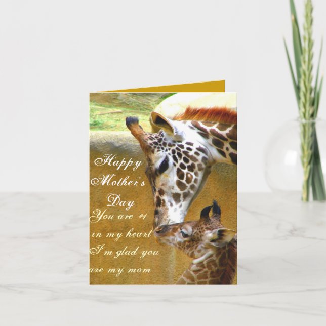 Carte Mother's_Card heureux (Devant)