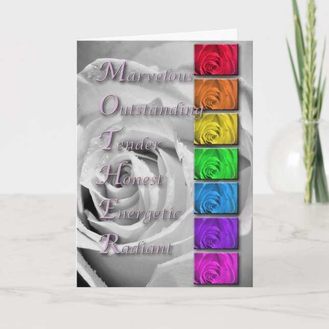 Carte Mother's Day Acronym (Devant)