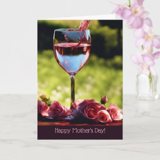 Carte Mothers Day General Rose Wine and Roses 