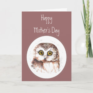 Carte Mother's Day Owl Always Love You, Cute Owl Humour