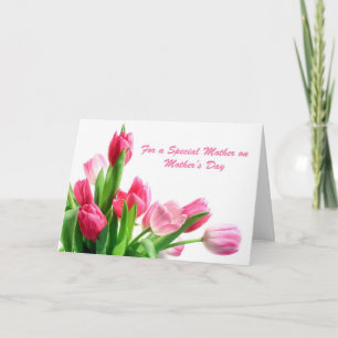 Carte Mother's Day Pink Tulips