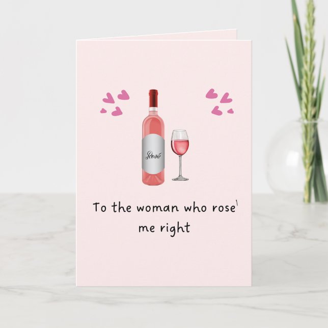 Carte Mothers Day to the Woman who Rose' Me Card (Devant)