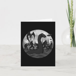 Carte Mothman Bigfoot Loch Ness Monster Aliens UFO Fun C