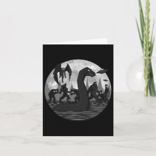 Carte Mothman Bigfoot Monstre du Loch Ness Aliens Ufo Am