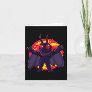 Carte Mothman Cute Cryptid Créatures Point Agréable Wv R