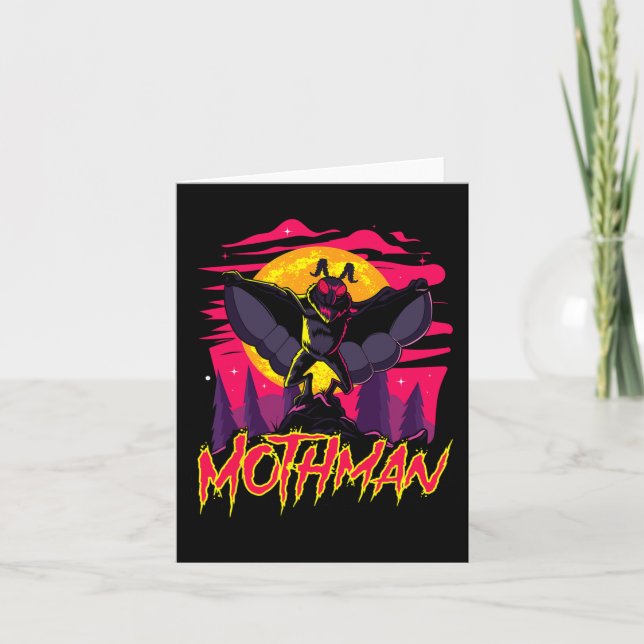 Carte Mothman Movie Fun Cryptid Halloween Myth Monster C (Devant)
