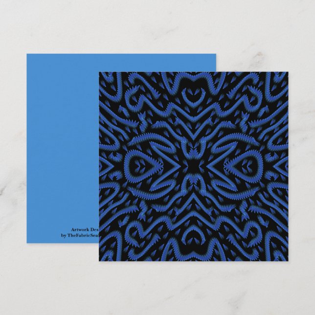 Carte Motif abstrait à crête épineuse pointue de couleur (Devant / Derrière)
