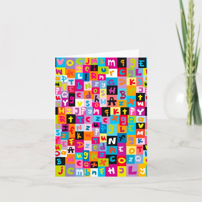 Carte Motif Alphabet Jumble (Créateur téléchargé)