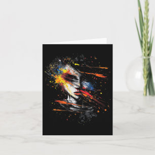 Carte Motif Anime Manga Art Abstrait Anime