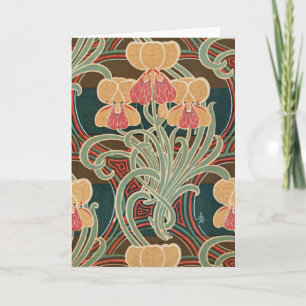 Carte Motif Art Nouveau #4 à Emporio Moffa