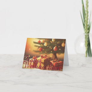 Carte Motif, avec des cadeaux sous le sapin de Noël 3701