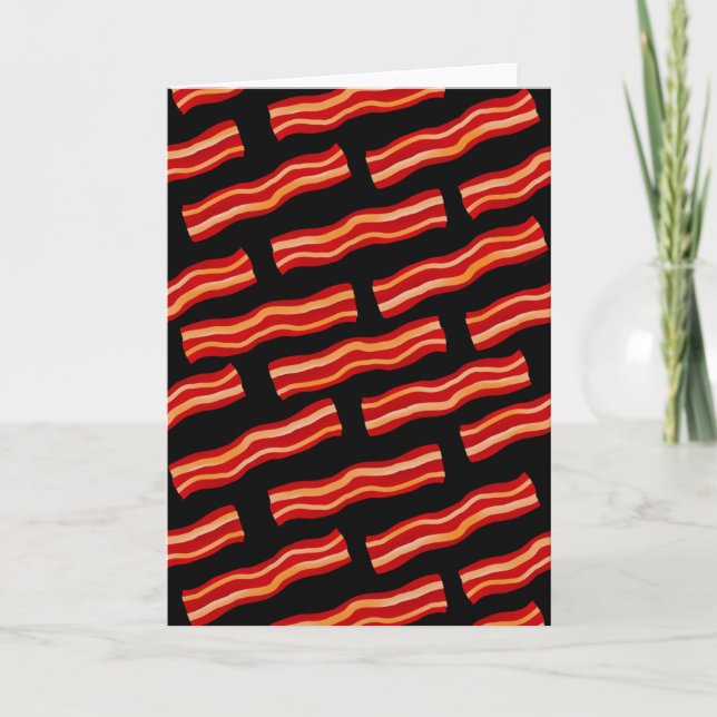 Carte Motif Bacon savoureux (Devant)