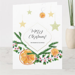 Carte Motif Boho Mignon Citron d'Hiver