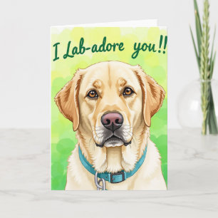 Carte motif chien dégradé