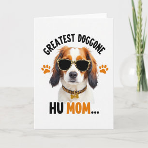 Carte motif chien léopard