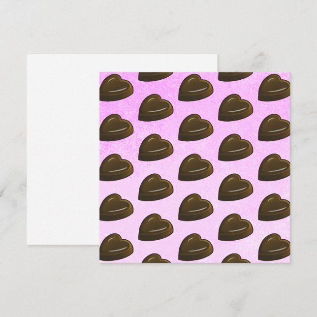 Carte Motif de cœur pour la Saint-Valentin (Devant / Derrière)