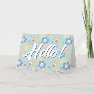 Carte Motif de fleurs Scooby-Doo