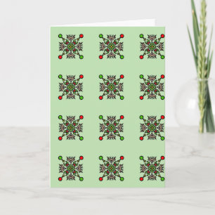 Carte Motif de mandala de Noël