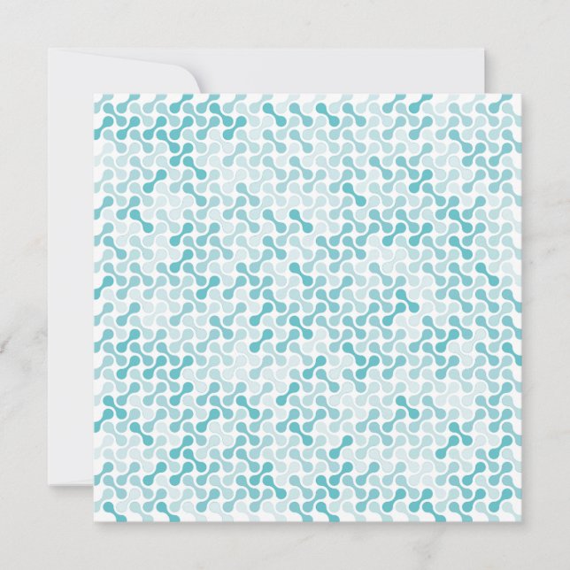Carte Motif de métaball bleu (Devant)