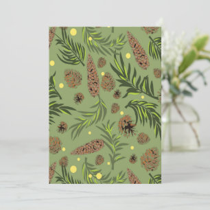 Carte Motif de Noël, Pinède enneigée 11