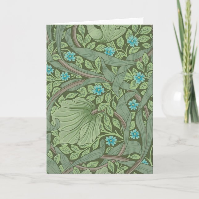 Carte Motif de papier peint, exemple avec Forget-Me-Nots (Devant)